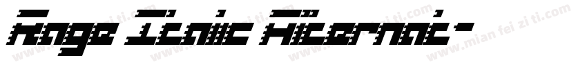Rage Italic Alternat字体转换
